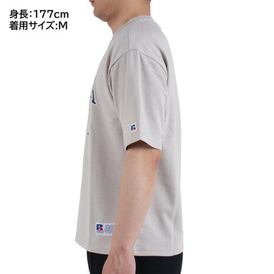 【20%OFFクーポン対象!8/10まで】ラッセル(RUSSELL)(メンズ)半袖Tシャツ メンズ ドライフィット RBM23S0008 LGRY