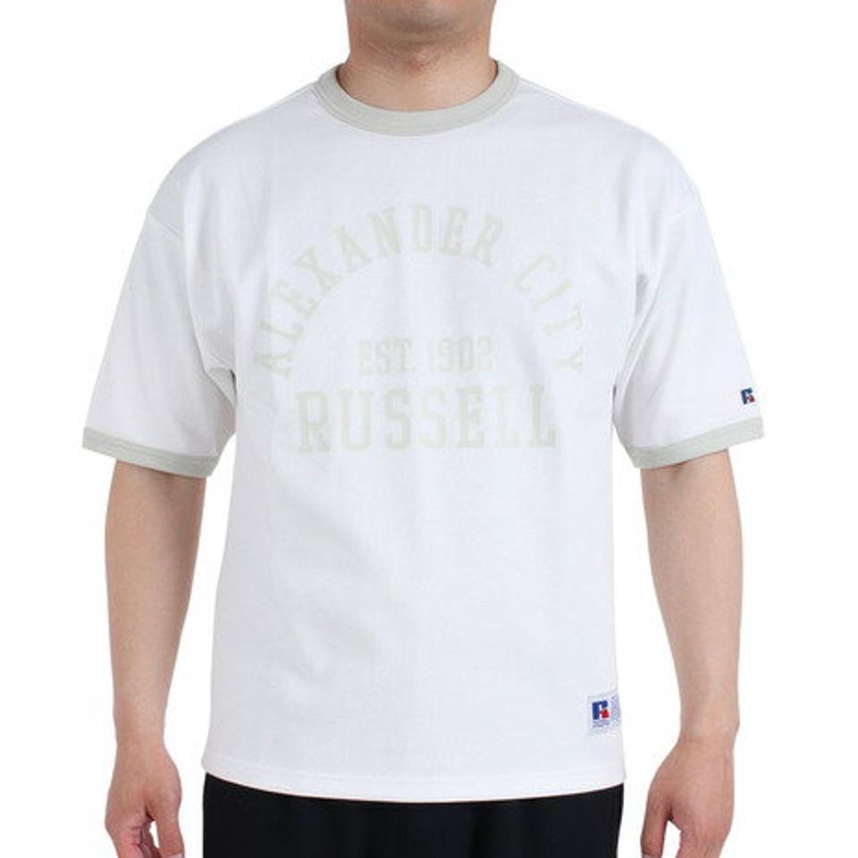ラッセル(RUSSELL)(メンズ)半袖Tシャツ メンズ ドライフィット 鹿の子 RBM23S0007