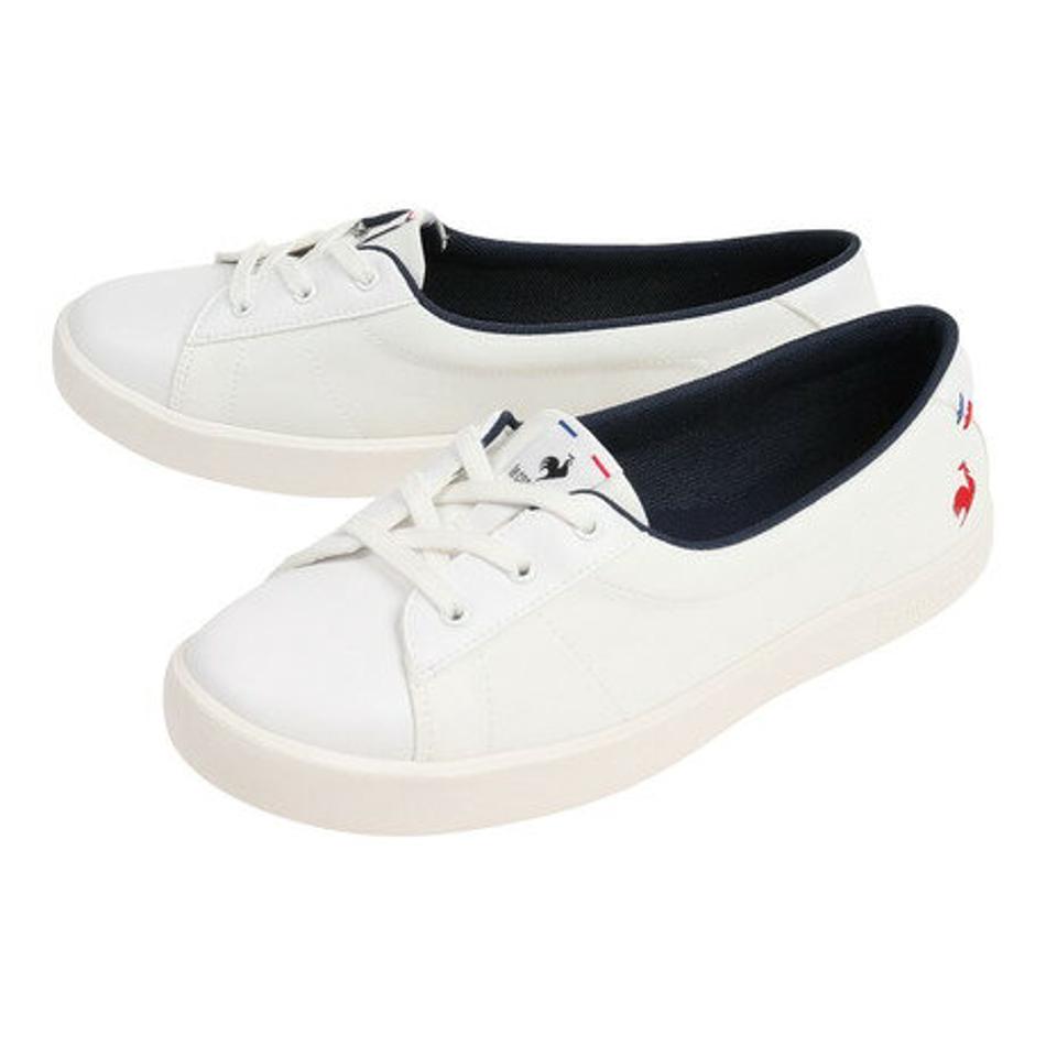 ルコック スポルティフ（le coq sportif）（レディース）スニーカー LCS フルシュ ショート ホワイト QL3VJC33WH スポーツ カジュアル シューズ 消臭 軽量