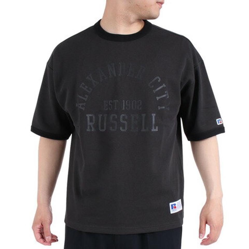【10%OFFクーポン対象!8/10まで】ラッセル(RUSSELL)(メンズ)半袖Tシャツ メンズ ドライフィット 鹿の子 RBM23S0007 CGRY
