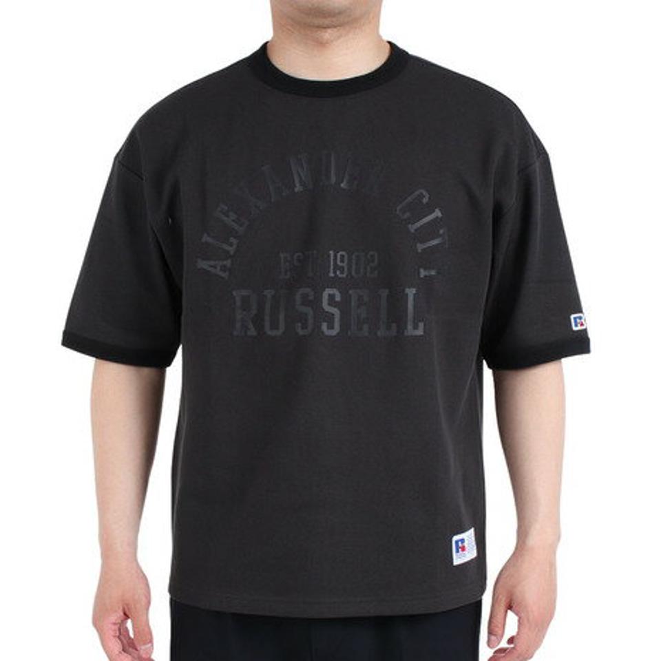 【10%OFFクーポン対象!8/10まで】ラッセル(RUSSELL)(メンズ)半袖Tシャツ メンズ ドライフィット 鹿の子 RBM23S0007 CGRY