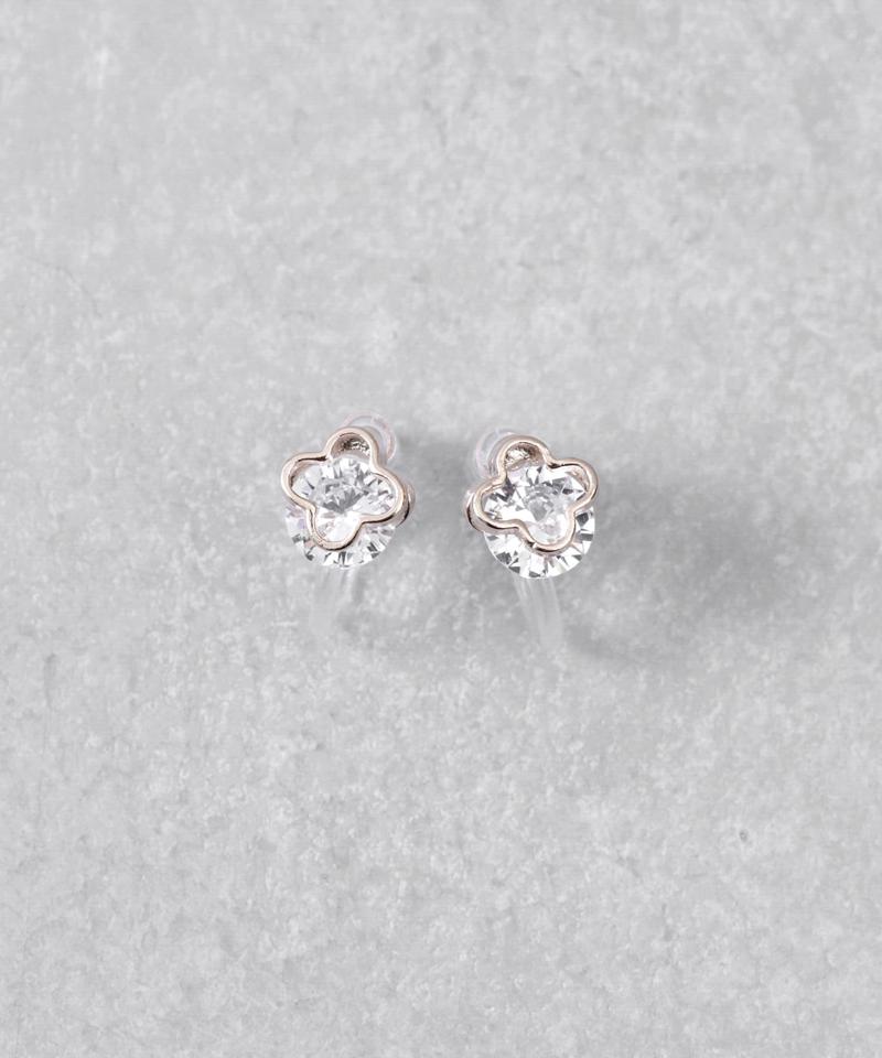 ミニフラワー樹脂イヤリング