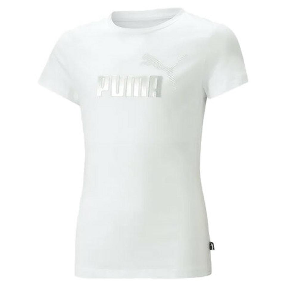 【20%OFFクーポン対象!1/9まで】プーマ(PUMA)(キッズ)ガールズ ESS+ マーメード グラフィック 半袖 Tシャツ 675760 02 WHT