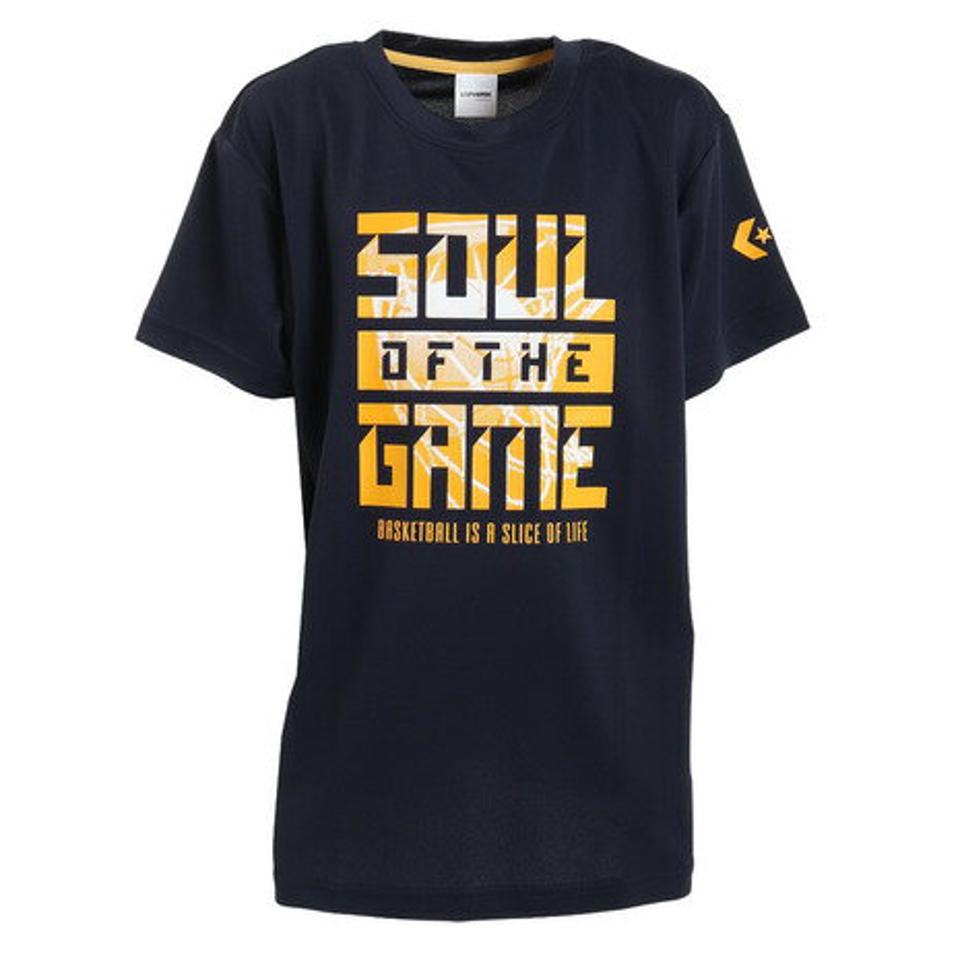 コンバース(CONVERSE)(キッズ)バスケットボールウェア ジュニア プリントTシャツ CB431353-2900