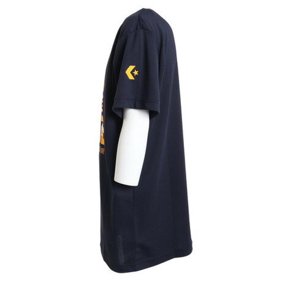 コンバース(CONVERSE)(キッズ)バスケットボールウェア ジュニア プリントTシャツ CB431353-2900