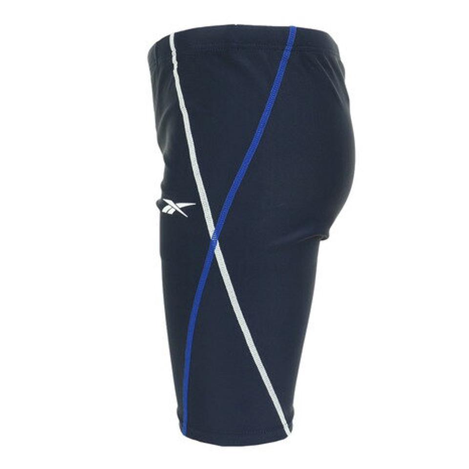 リーボック(REEBOK)(キッズ)スクール水着 ジュニア 子 水泳 ステッチ入りロング丈パンツ 123-391