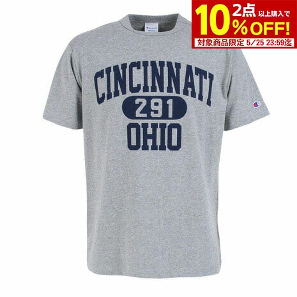 【2点で10%OFFクーポン対象!5/25まで】チャンピオン-ヘリテイジ(CHAMPION-HERITAGE)(メンズ)半袖Tシャツ メンズ ベーシックカレッジプリント C3-X344 070