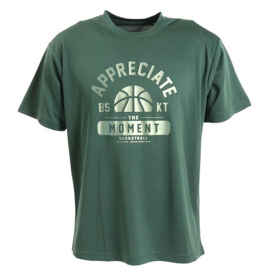 【3/25 24h限定 エントリー&対象3店舗買い回りで最大P10倍!】エックスティーエス(XTS)(メンズ)バスケットボールウェア ドライプラス 半袖Tシャツ 751TS3CD0006 GRN