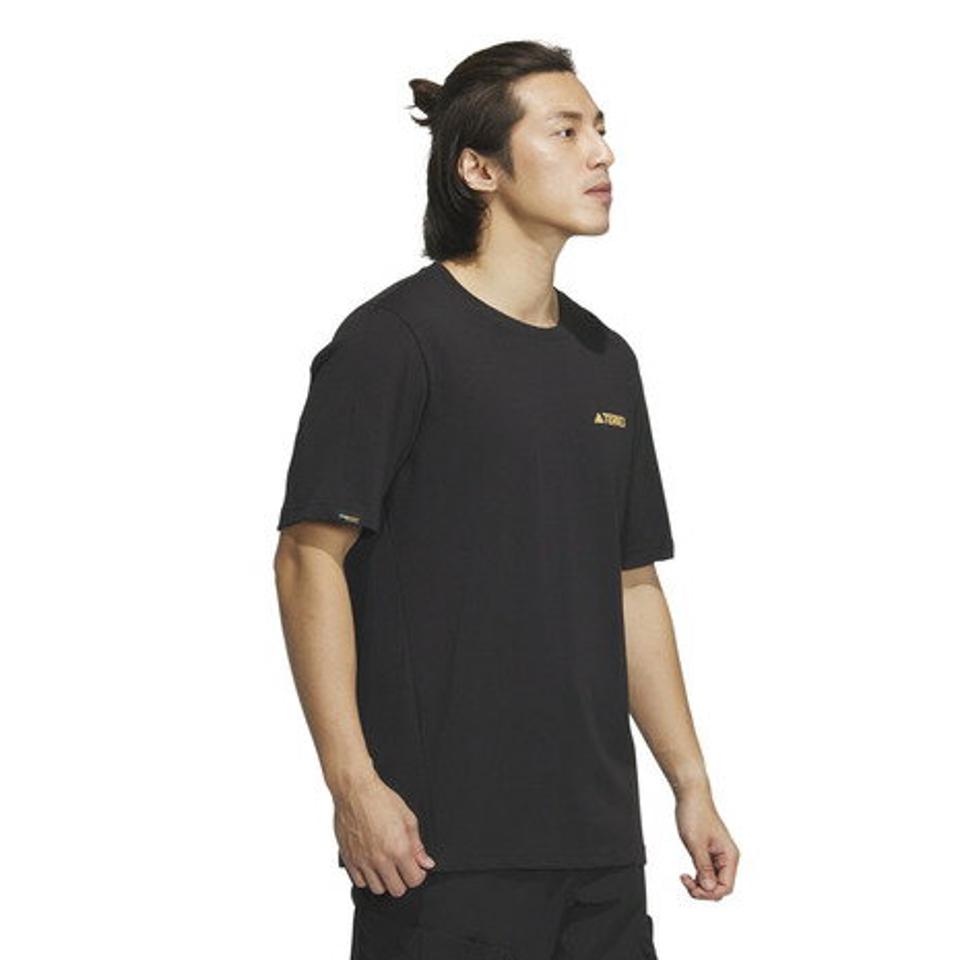 アディダス(adidas)(メンズ)CAMPYX 半袖Tシャツ BVZ67-IC1961 ブラック