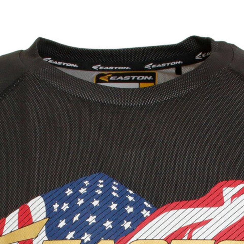 イーストン(EASTON)(メンズ)USフラッグ 半袖Tシャツ EA7HSA13-090