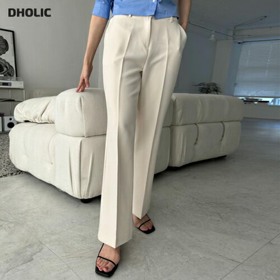 ハイウエストスラックス・p005404 レディース 【pt】 韓国ファッション ボトムス パンツ スラックス ロング丈 ハイウエス尾 フレア スリムフィット ストレート レーヨン混 無地 オフィスカジュアル 上品 大人 春 夏 カジュアル MKT