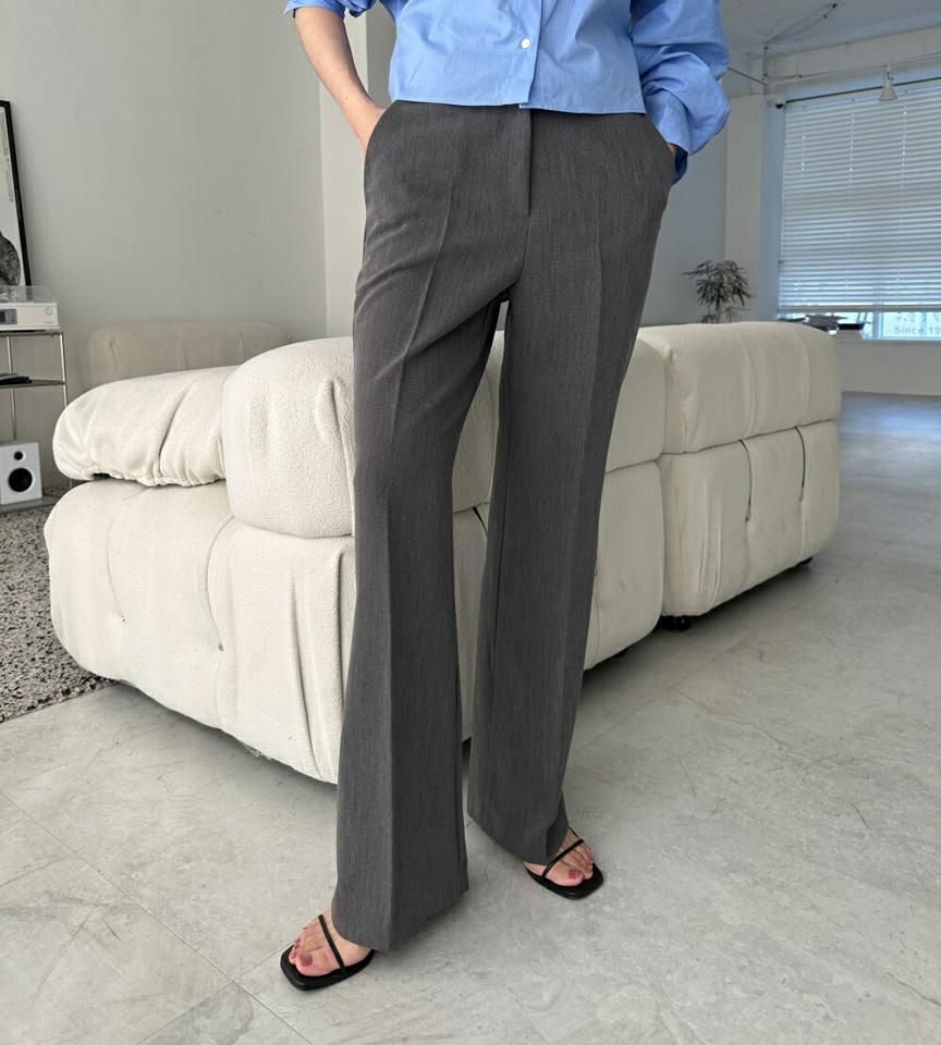 ハイウエストスラックス・p005404 レディース 【pt】 韓国ファッション ボトムス パンツ スラックス ロング丈 ハイウエス尾 フレア スリムフィット ストレート レーヨン混 無地 オフィスカジュアル 上品 大人 春 夏 カジュアル MKT