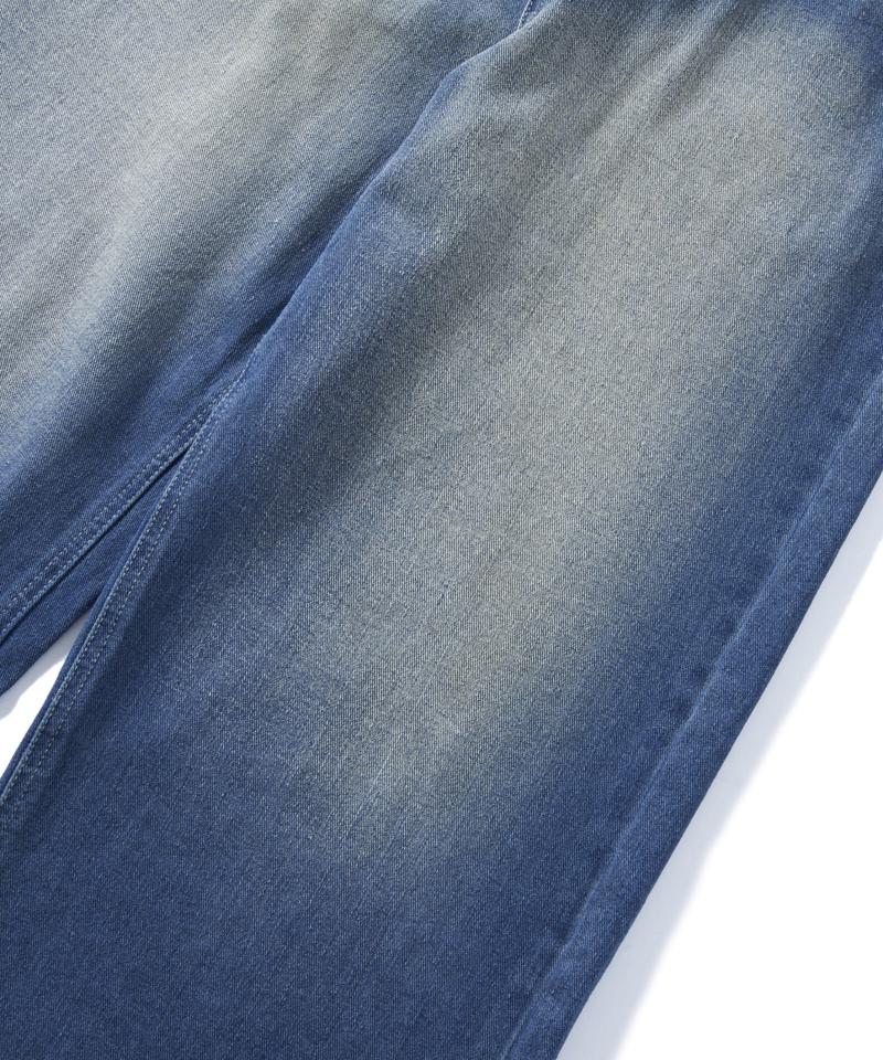 【UNISEX/サイズ展開あり】スラッシュポケットブラストワイドデニム