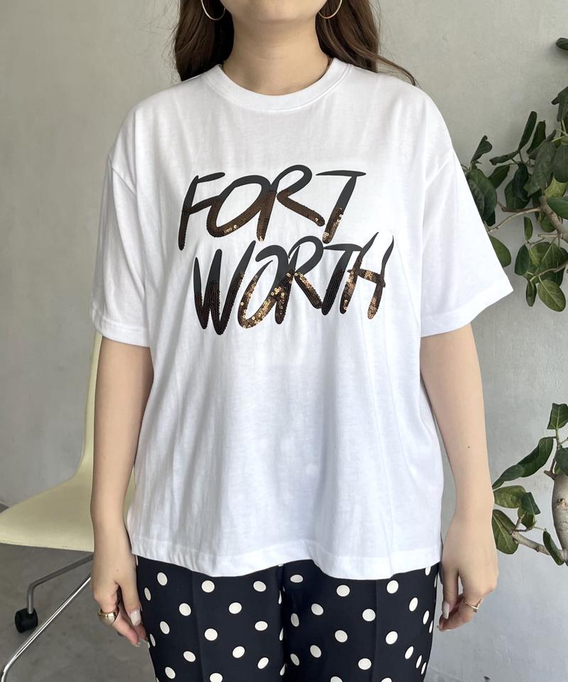 スパンコールロゴTシャツ
