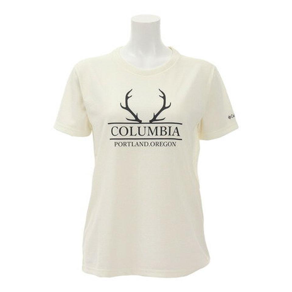 コロンビア(Columbia)(レディース)半袖Tシャツ ハリソンスプリングス PL3122 125 オフホワイト