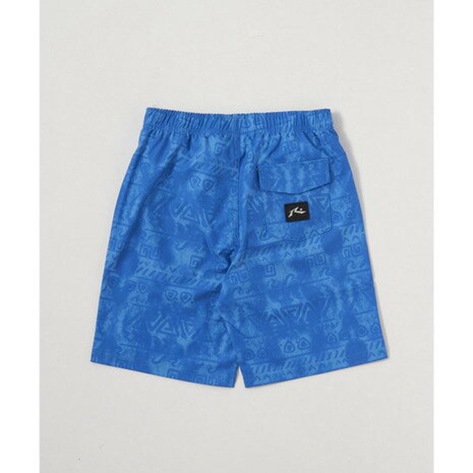ラスティ（RUSTY）（キッズ）水着 ハーフパンツ 子供 ジュニア トランクス プリント ハイブリッドショーツ 962408-BLU