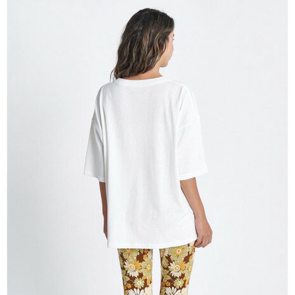 【11/5 24h限定 エントリー&対象4店舗買い回りで最大P10倍!】ロキシー(ROXY)(レディース)半袖Tシャツ レディース INTO THE LIGHT ドロップショルダー RST232028 NAT1