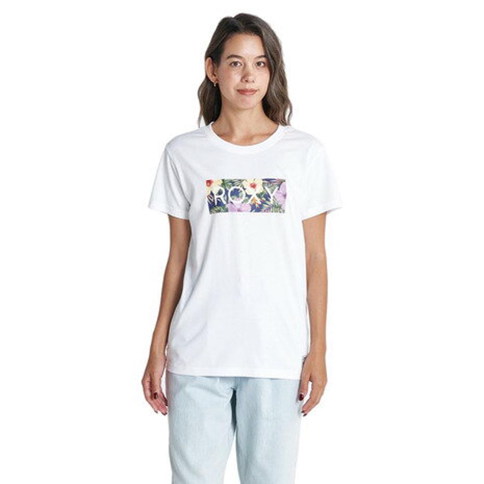 ロキシー(ROXY)(レディース)半袖Tシャツ レディース FIREWORK BOX LOGO Tシャツ RST232034 WHT