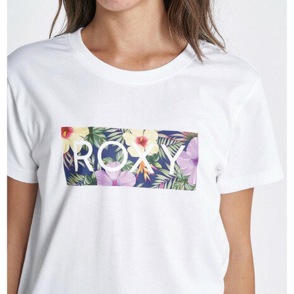 ロキシー(ROXY)(レディース)半袖Tシャツ レディース FIREWORK BOX LOGO Tシャツ RST232034 WHT
