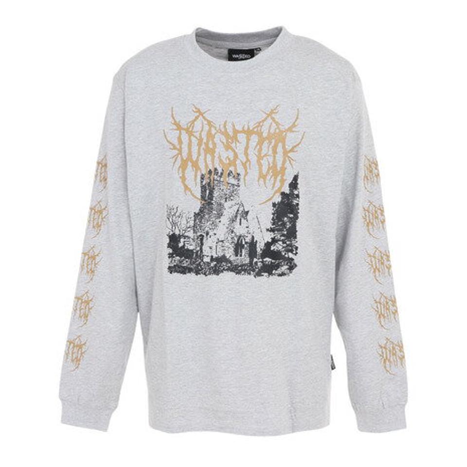 WASTED PARIS(WASTED PARIS)(メンズ)長袖Tシャツ メンズ アイソレイト 23SSD3-07204-005-GY