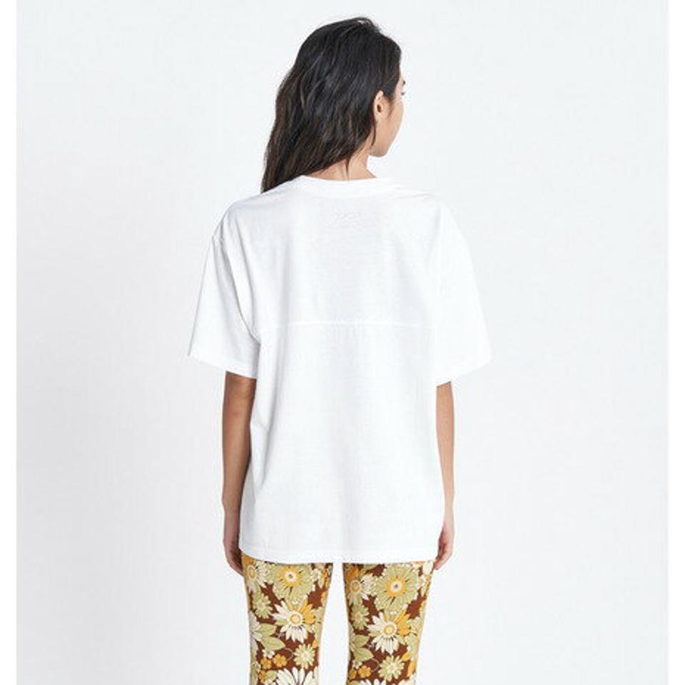 【11/5 24h限定 エントリー&対象4店舗買い回りで最大P10倍!】ロキシー(ROXY)(レディース)半袖Tシャツ レディース VINTAGE FLOWER LOGO Tシャツ RST232033 WHT