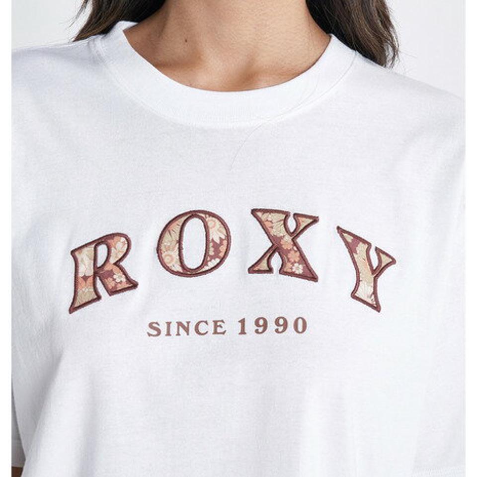 【11/5 24h限定 エントリー&対象4店舗買い回りで最大P10倍!】ロキシー(ROXY)(レディース)半袖Tシャツ レディース VINTAGE FLOWER LOGO Tシャツ RST232033 WHT