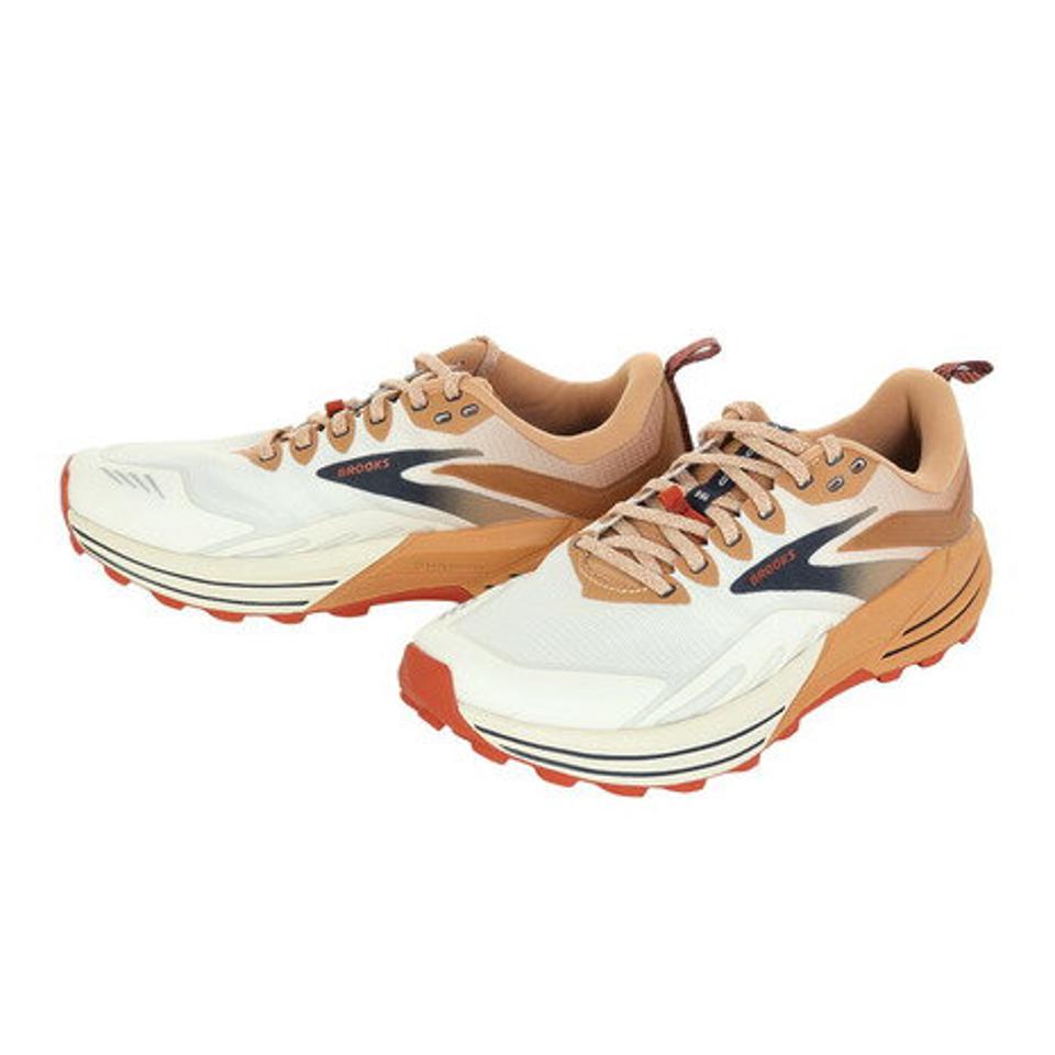 ブルックス（BROOKS）（メンズ）ランニングシューズ カスケディア16 ホワイト ベージュ BMM3763 W/BR スニーカー トレイルラン トレーニング 安定性 軽量