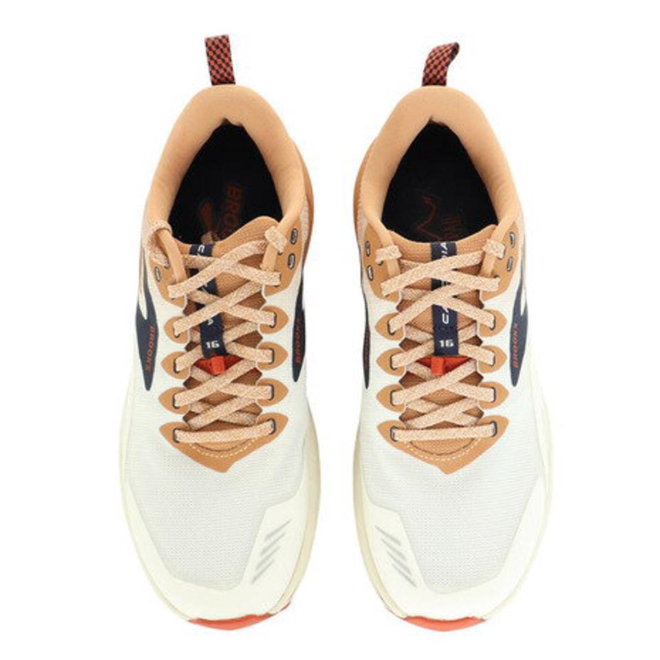 ブルックス（BROOKS）（メンズ）ランニングシューズ カスケディア16 ホワイト ベージュ BMM3763 W/BR スニーカー トレイルラン トレーニング 安定性 軽量