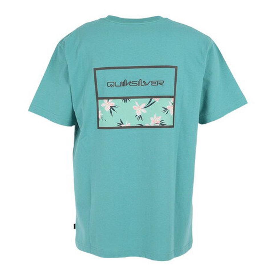 【3/10 24h限定 エントリー&対象3店舗以上買い回りで最大P10倍!】クイックシルバー(Quiksilver)(メンズ)半袖Tシャツ メンズ BS ボックスロゴ サーフ 23SPQST231604YBLU