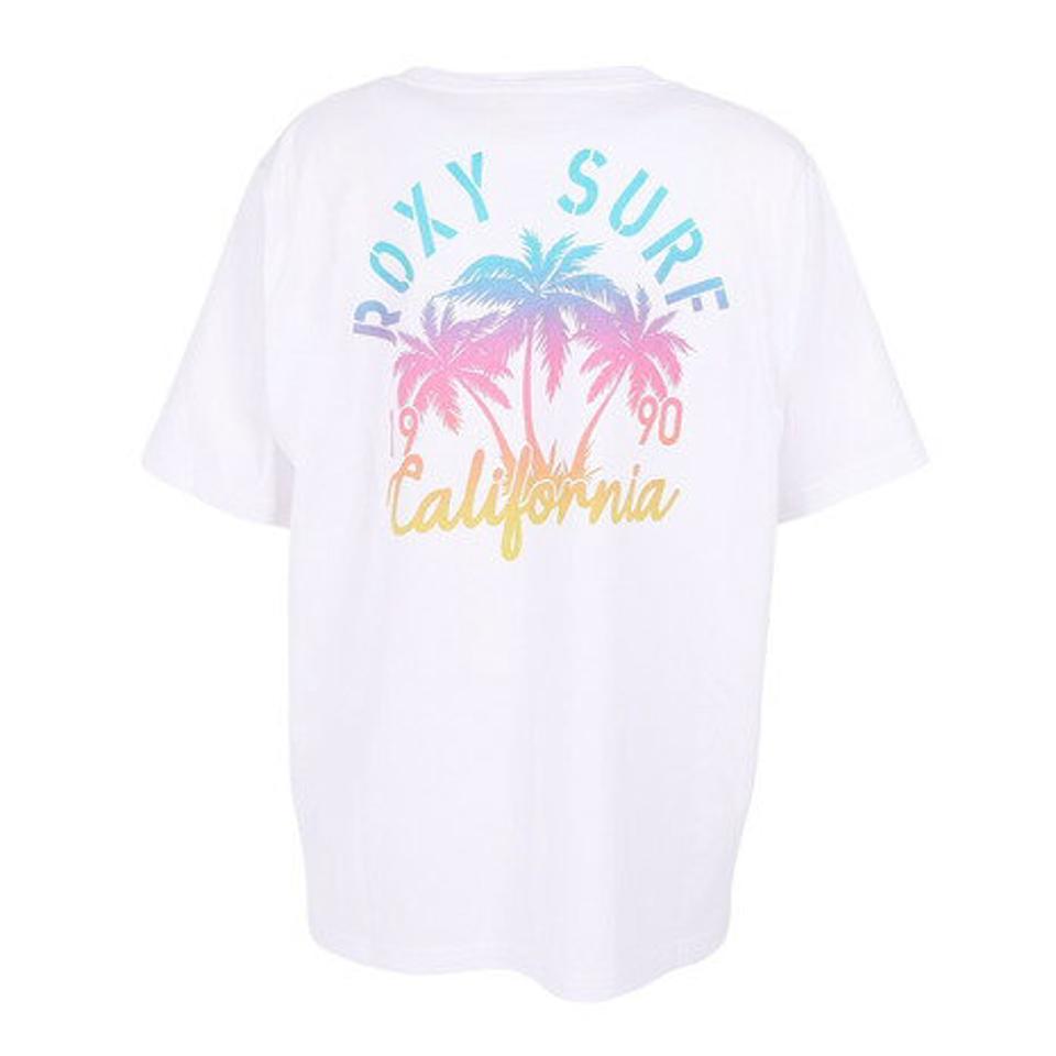 【3/10 24h限定 エントリー&対象3店舗以上買い回りで最大P10倍!】ロキシー(ROXY)(レディース)半袖Tシャツ レディース カリフォルニア1990 23SPRST231617YWHT