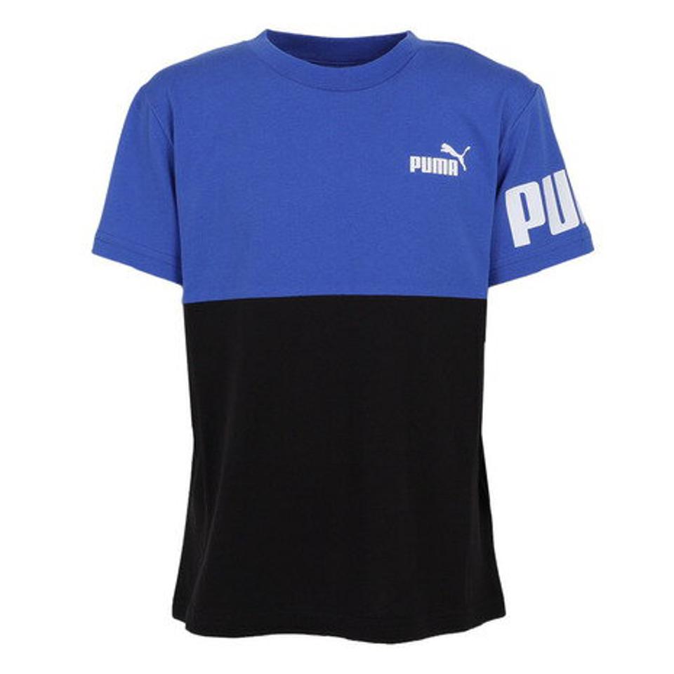 プーマ(PUMA)(キッズ)半袖 Tシャツ キッズ ボーイズ PUMA POWER 675170 92 BLU