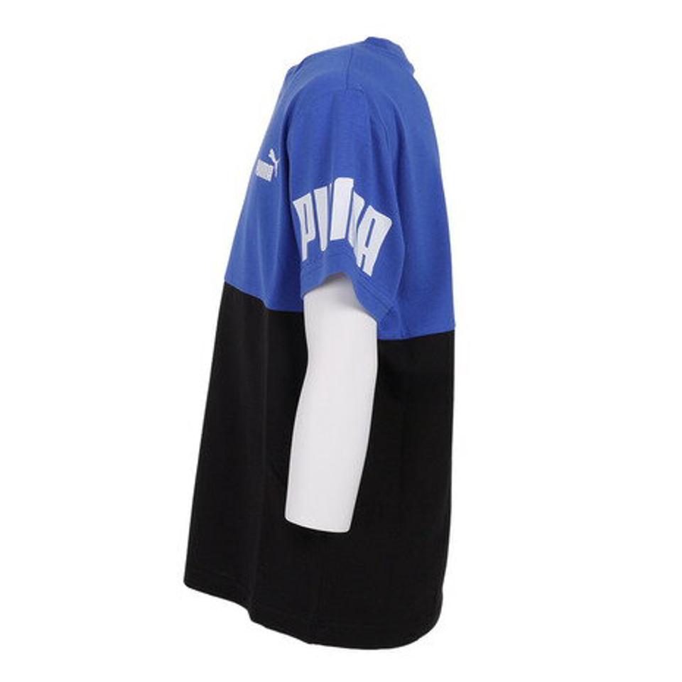 プーマ(PUMA)(キッズ)半袖 Tシャツ キッズ ボーイズ PUMA POWER 675170 92 BLU