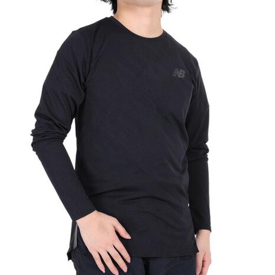 ニューバランス(new balance)(メンズ)Q Speed ジャカードロングスリーブTシャツ MT31282BK