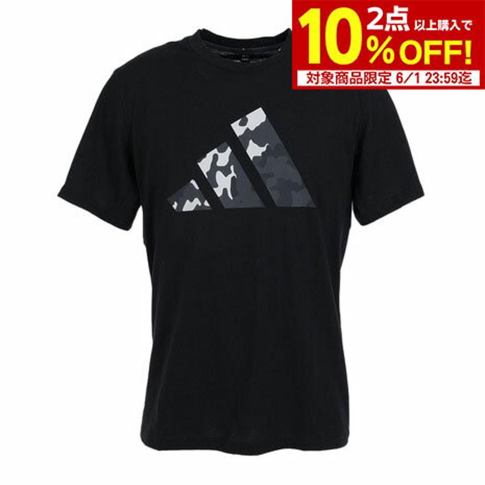 アディダス(adidas)(メンズ)トレイン エッセンシャルズ シーズナル ロゴ トレーニング 半袖Tシャツ MLI18-IB8256