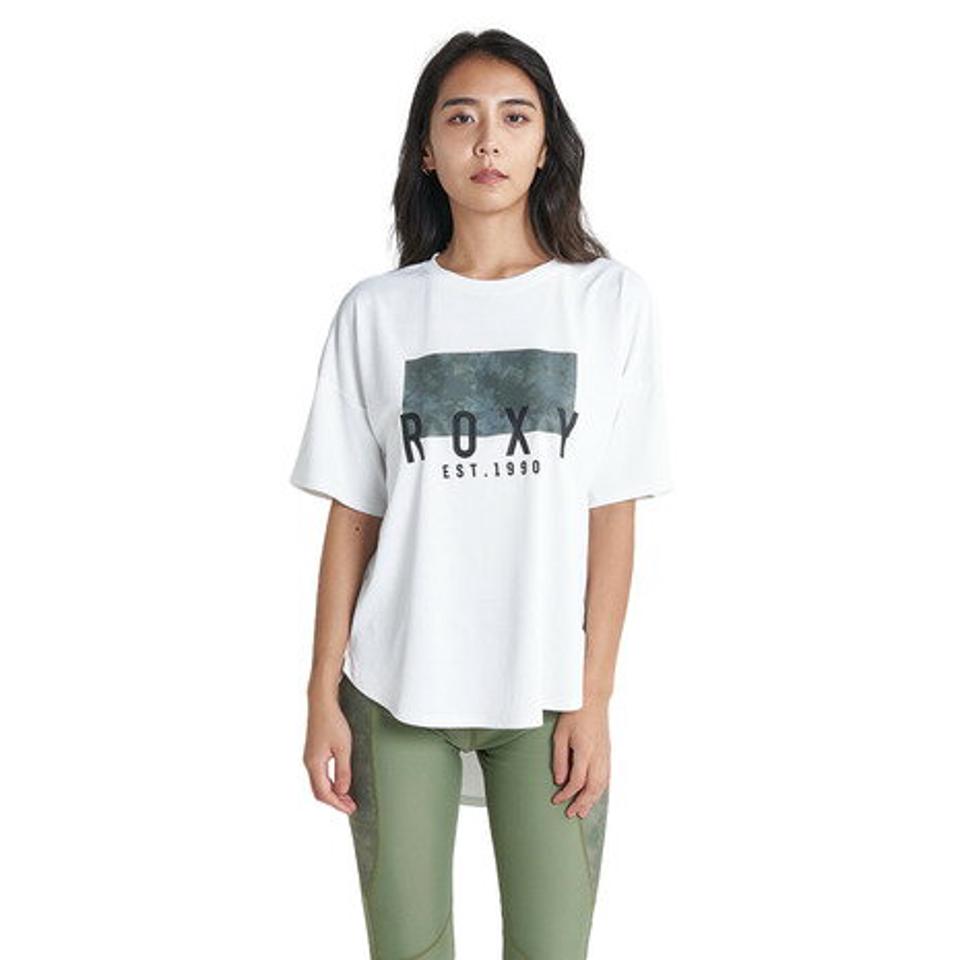 ロキシー(ROXY)(レディース)水陸両用 速乾 UVカット Tシャツ CALM DOWN TEE 23SURST232520WHT