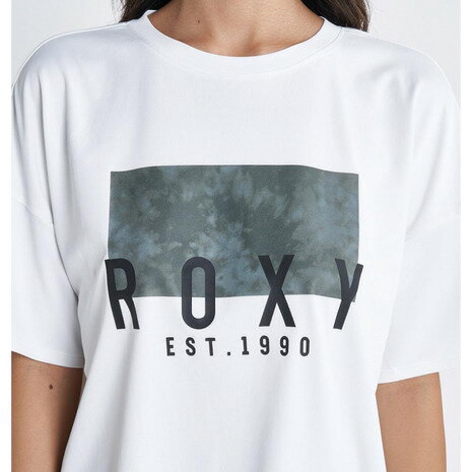 ロキシー(ROXY)(レディース)水陸両用 速乾 UVカット Tシャツ CALM DOWN TEE 23SURST232520WHT