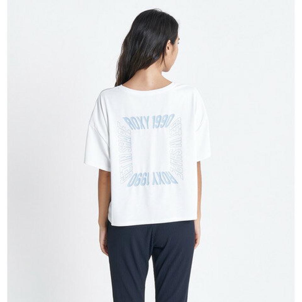 ロキシー(ROXY)(レディース)速乾 UVカット Tシャツ ELEKTROBANK TEE 23SURST232510WHT