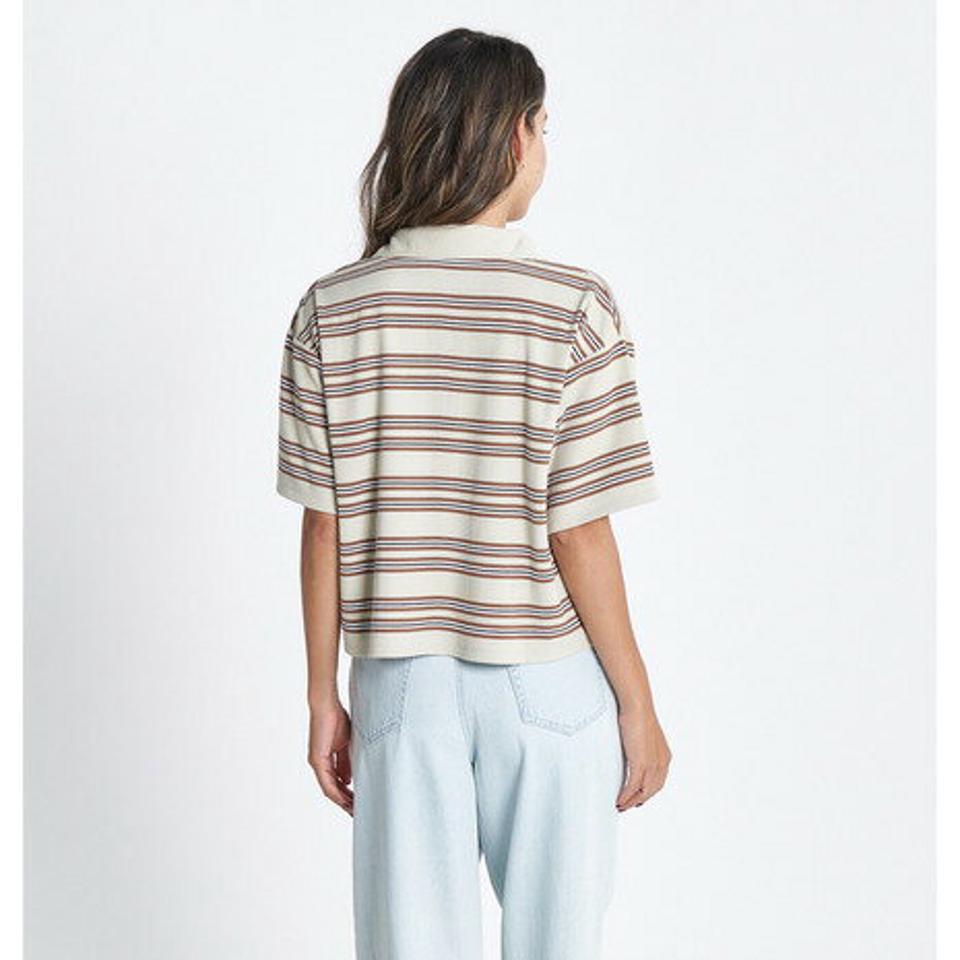 ロキシー(ROXY)(レディース)半袖ポロシャツ レディース SUNNY DAY POLO クロップド トップ RDK232032 GBO