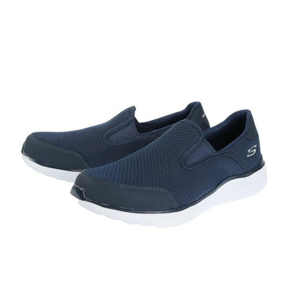スケッチャーズ（SKECHERS）（メンズ）カジュアルシューズ モダン クール イラプティブ ネイビー 59401-NVY スニーカー ウォーク スリップオン 軽量 タウン