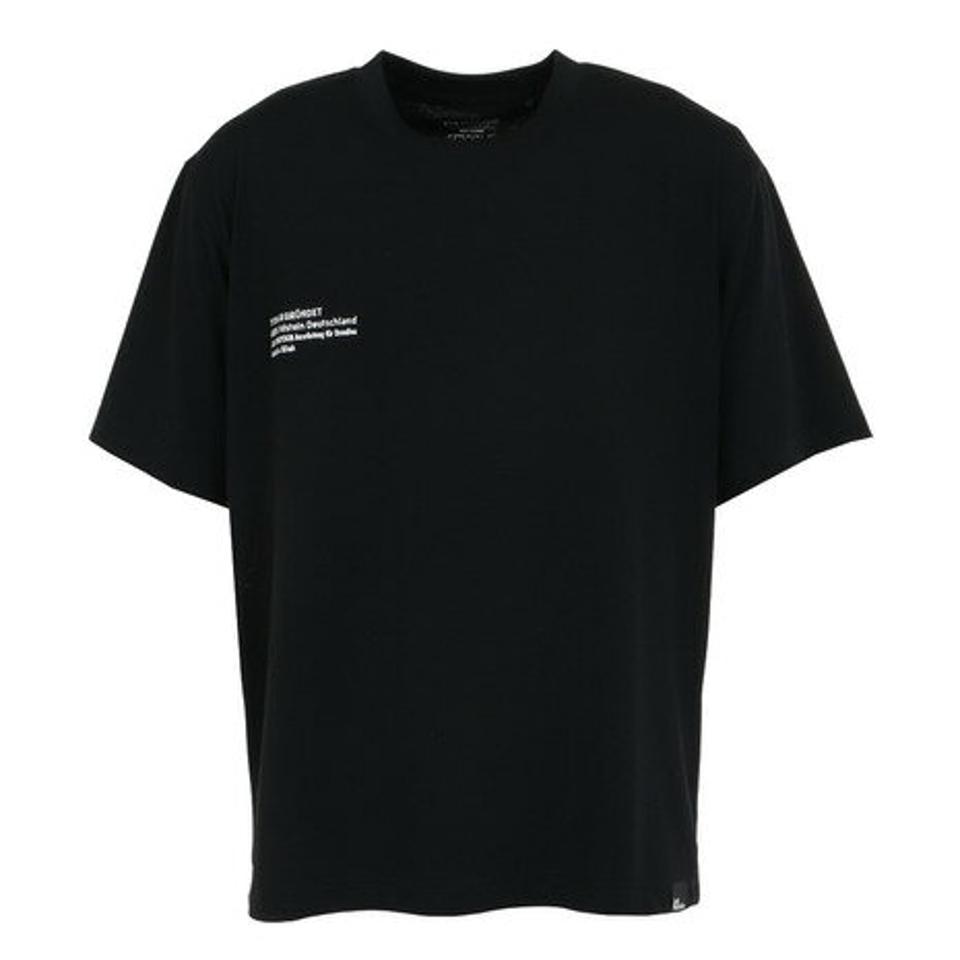 ジャックウルフスキン(JackWolfskin)(メンズ)半袖Tシャツ WD WORDS Tシャツ 5031251-6000 ブラック
