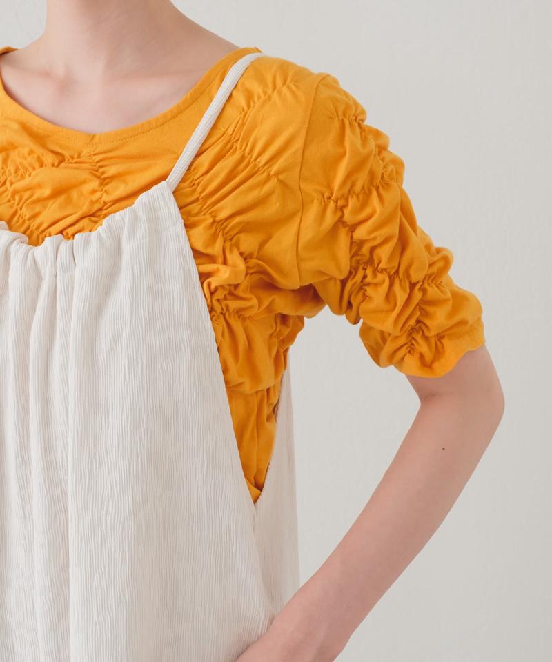 【Kastane】ランダムシャーリング5分袖TEE