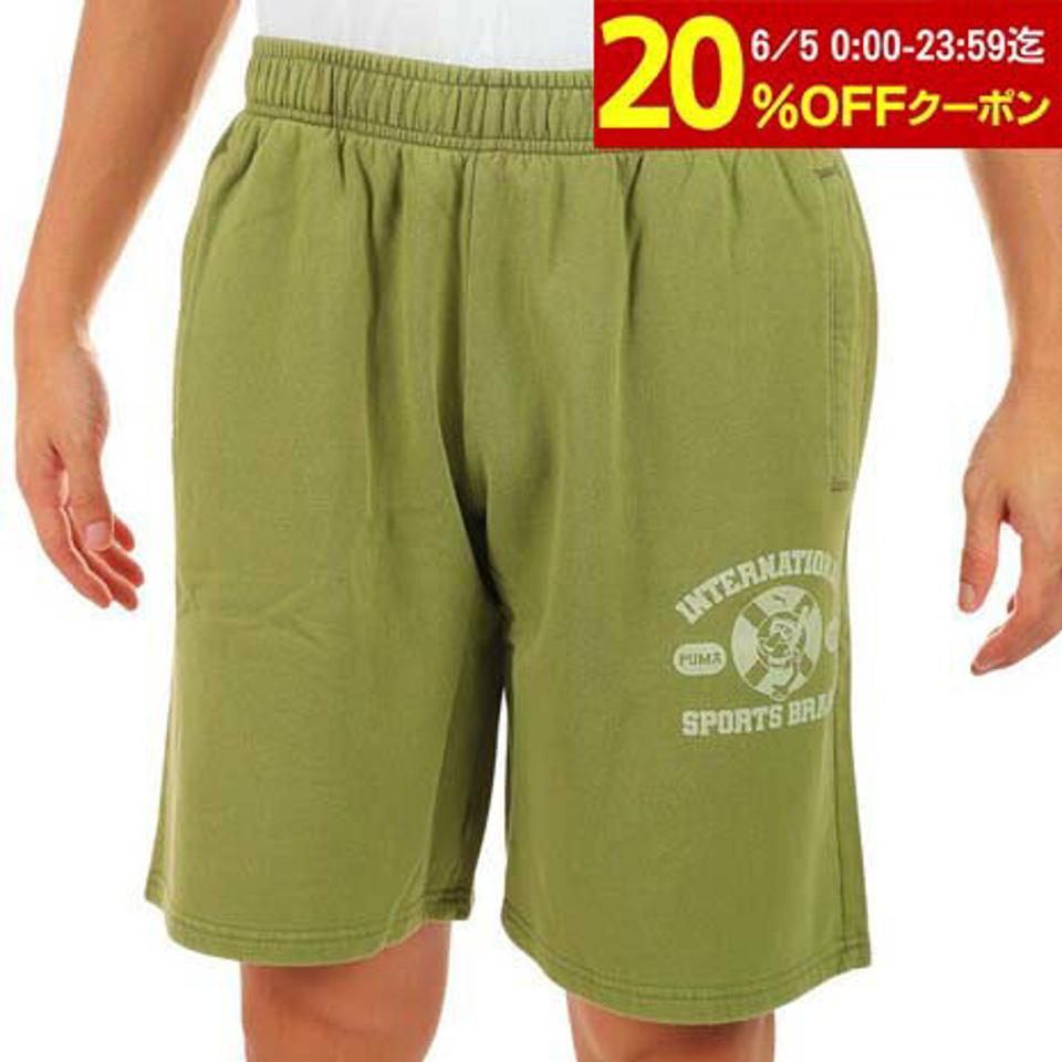 【6/5 24h限定 エントリー&対象4店舗買い回りで最大P10倍!】プーマ(PUMA)(メンズ)半袖Tシャツ メンズ SUPER スウェットショーツ 671099 32 OLV