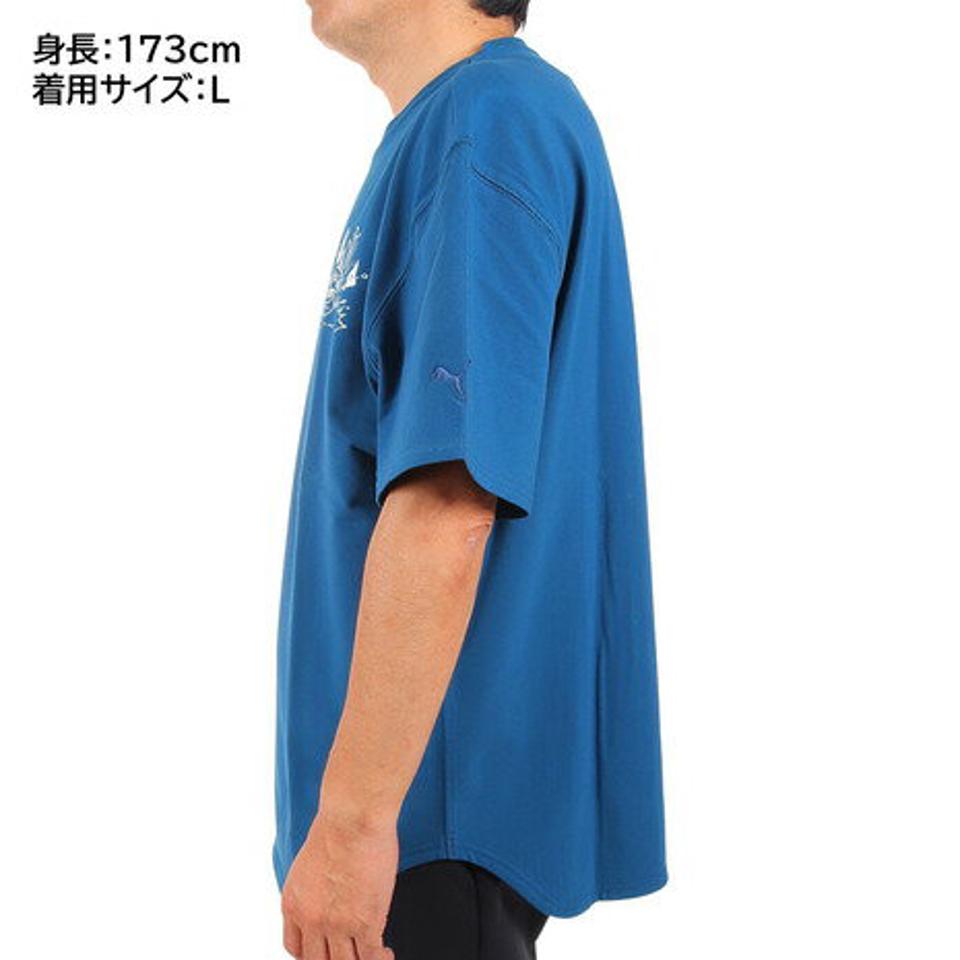【6/5 24h限定 エントリー&対象4店舗買い回りで最大P10倍!】プーマ(PUMA)(メンズ)SUPER PUMA フラッグTシャツ 671098 45 DBLU