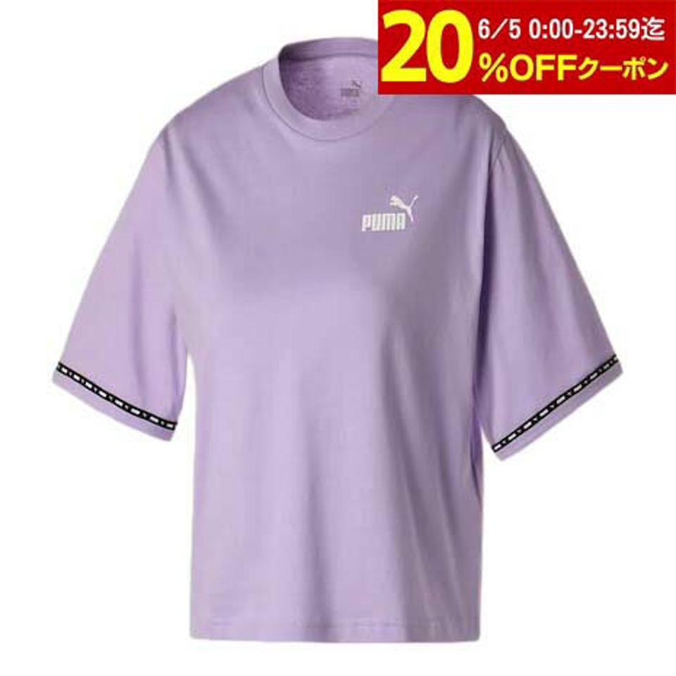 【6/5 24h限定 エントリー&対象4店舗買い回りで最大P10倍!】プーマ(PUMA)(レディース)半袖Tシャツ レディース PUMA POWER テープ 675612 25 LVD