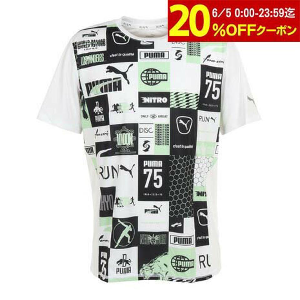 プーマ(PUMA)(メンズ)半袖Tシャツ メンズ ランニング RUN FAVORITE AOP 523682 02 LGRY