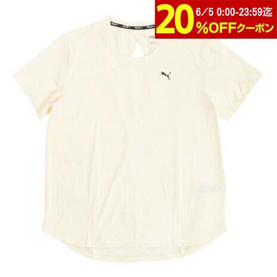 プーマ(PUMA)(レディース)半袖Tシャツ レディース ヨガ スタジオ ヨギーニ ライト 523615 66 WHT