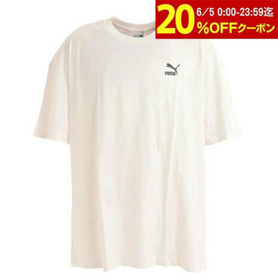 プーマ(PUMA)(メンズ、レディース)CLASSICS オーバーサイズ 半袖Tシャツ 538070 02 WHT