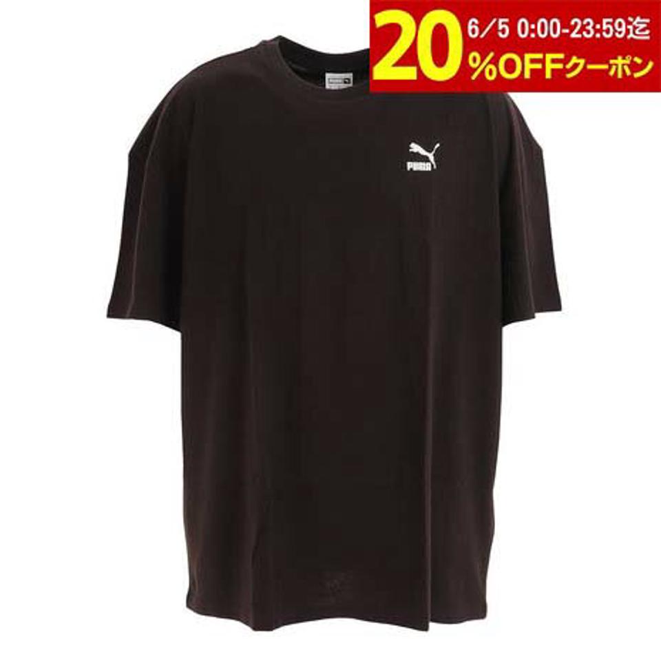 プーマ(PUMA)(メンズ、レディース)CLASSICS オーバーサイズ 半袖Tシャツ 538070 01 BLK