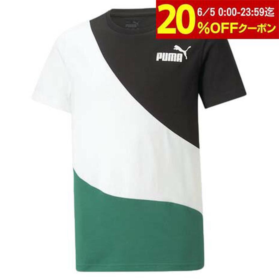 プーマ(PUMA)(キッズ)半袖 Tシャツ キッズ パワー キャット 675831 37 GRN