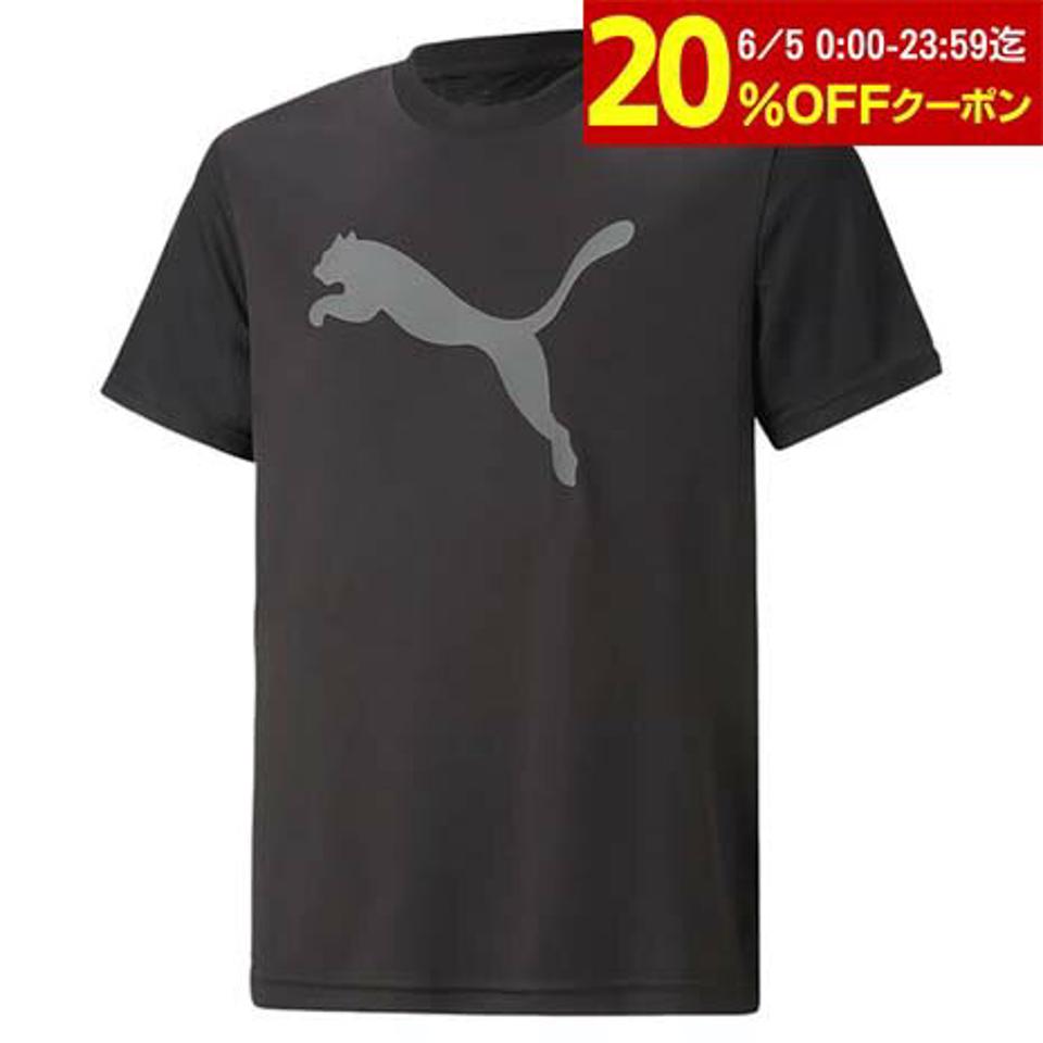 プーマ(PUMA)(キッズ)ボーイズ ACTIVE SPORTS ポリ キャット 半袖 Tシャツ 675826 01 BLK